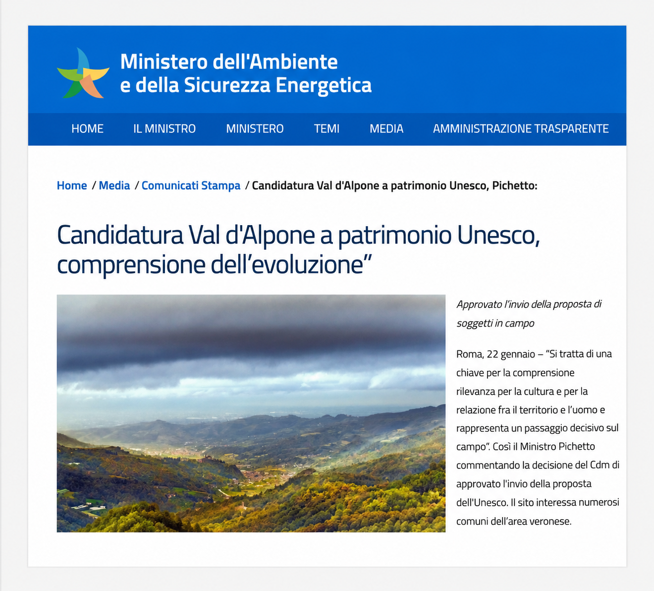 Studio Fattibilità Alpone Valley