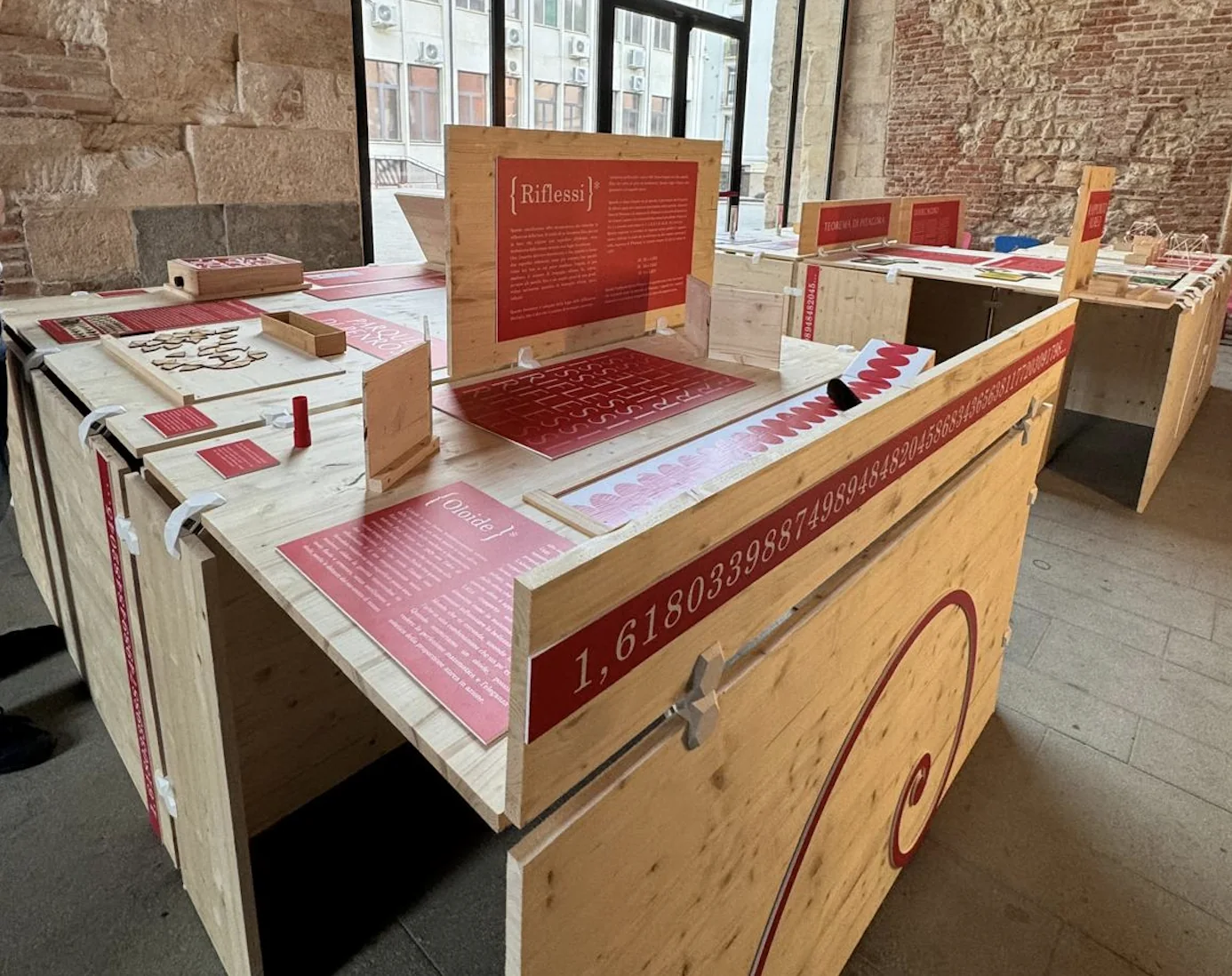 Exhibit della mostra La Proporzione Aurea in Basilica Palladiana